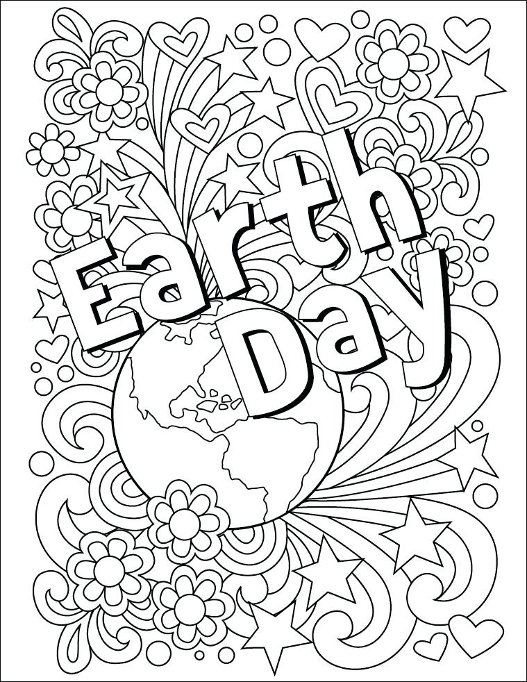 759x982 April Coloring Pages Earth Day Coloring Page Free Download