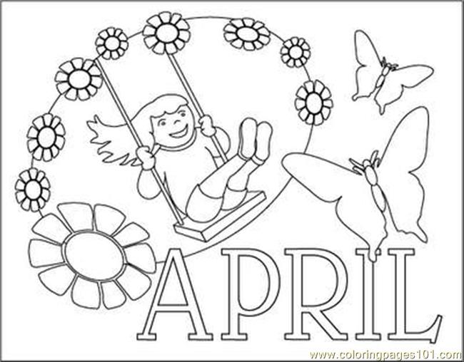 650x508 April Coloring Pages Printable