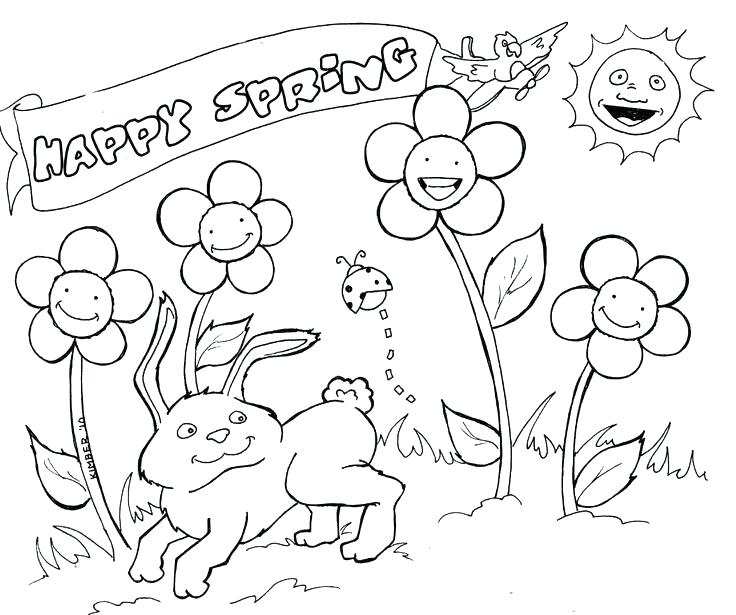 736x615 April Coloring Pages Seasons Coloring Page For Kids Design