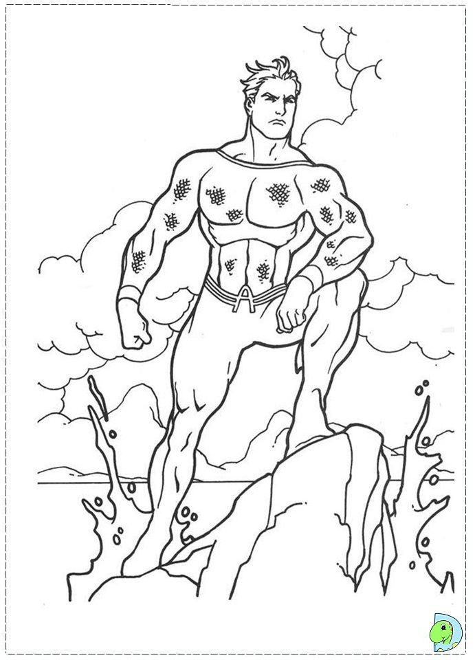691x960 Aquaman Coloring Pages
