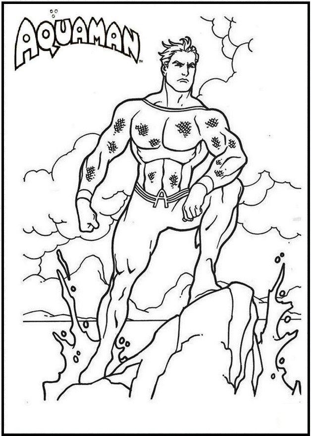 628x880 Aquaman Comic Books Coloring Page Dc Comics Coloring Pages