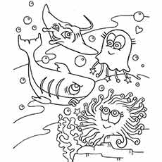 Aquarium Coloring Pages For Kids