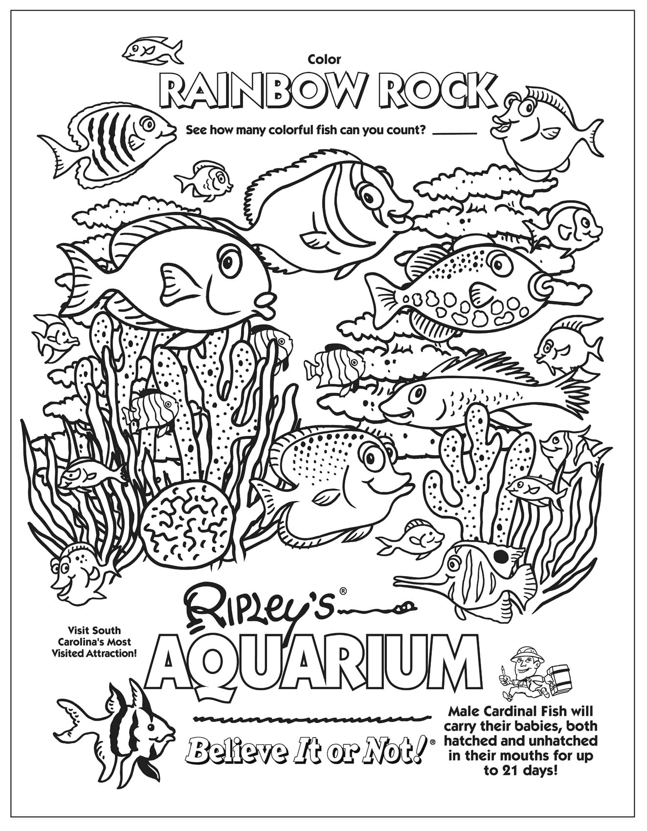 1323x1700 Aquarium Coloring Pages Free Free Coloring Sheets