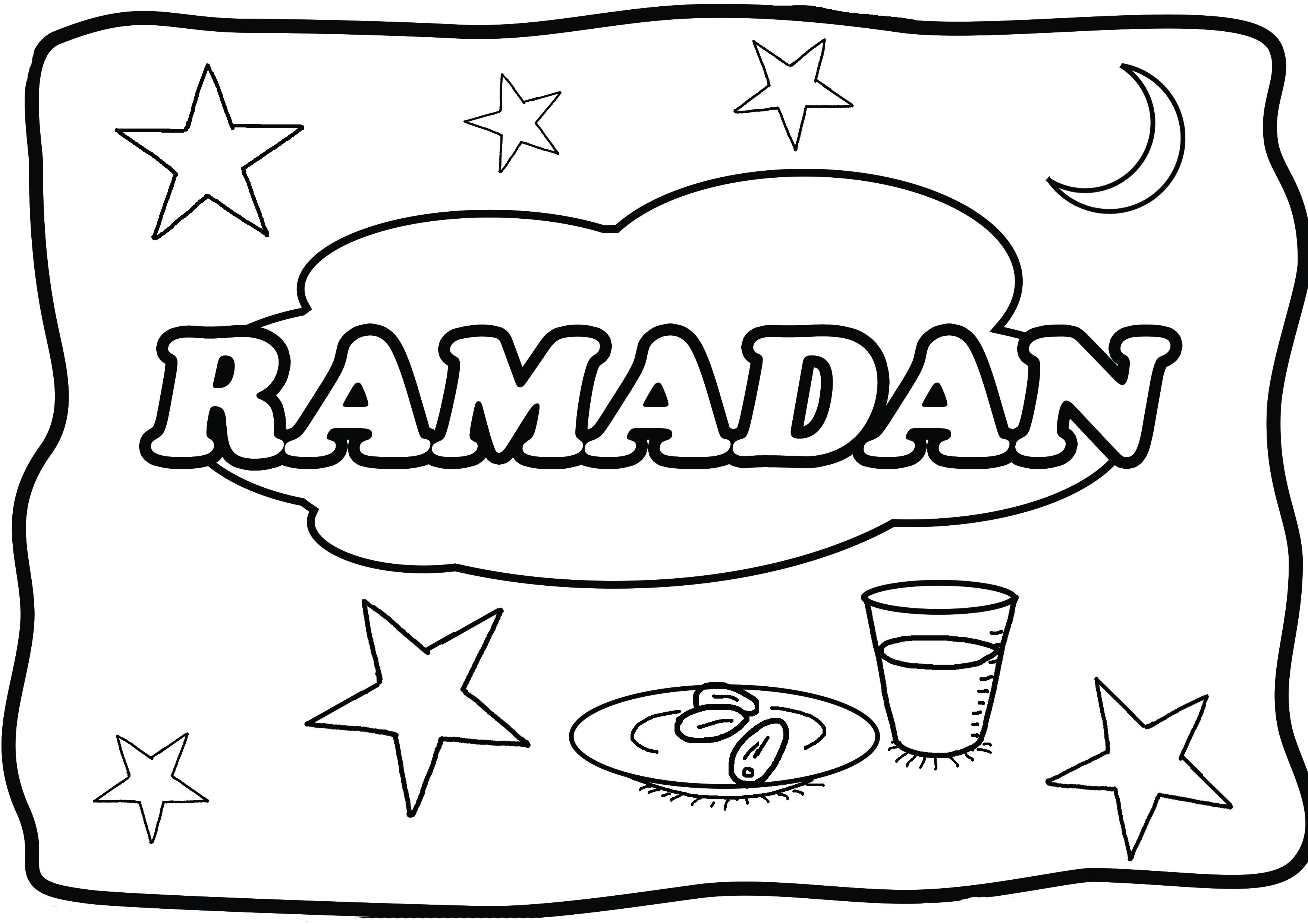 3508x2480 Ramadan Arabic Color Page Resize