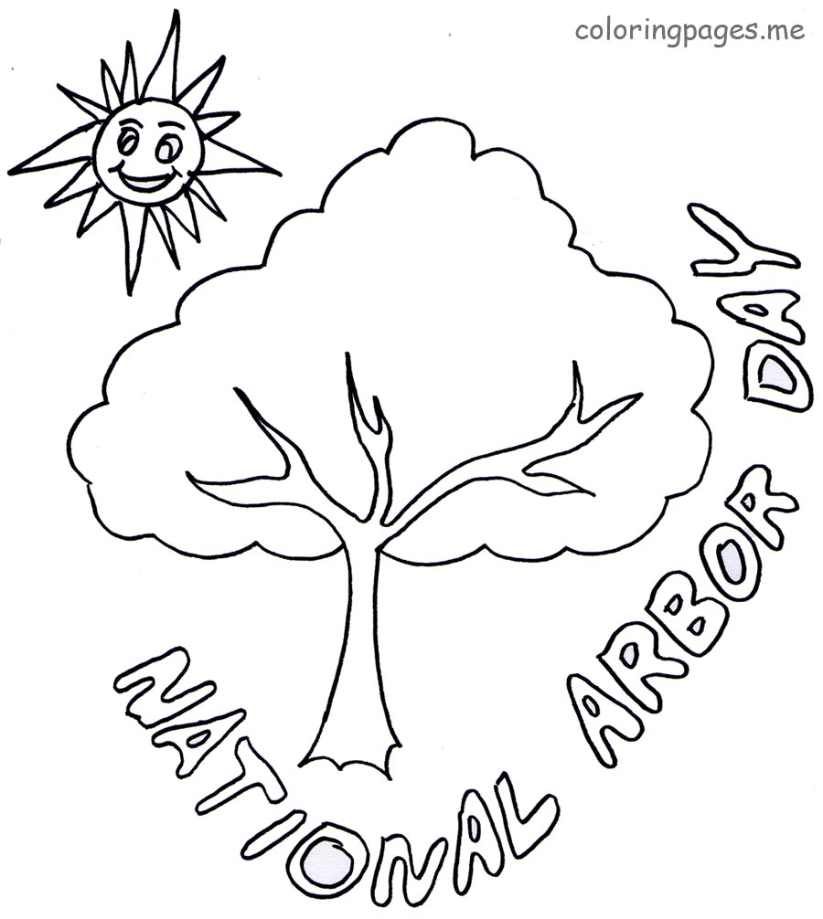 900x1006 Arbor Day Coloring Pages