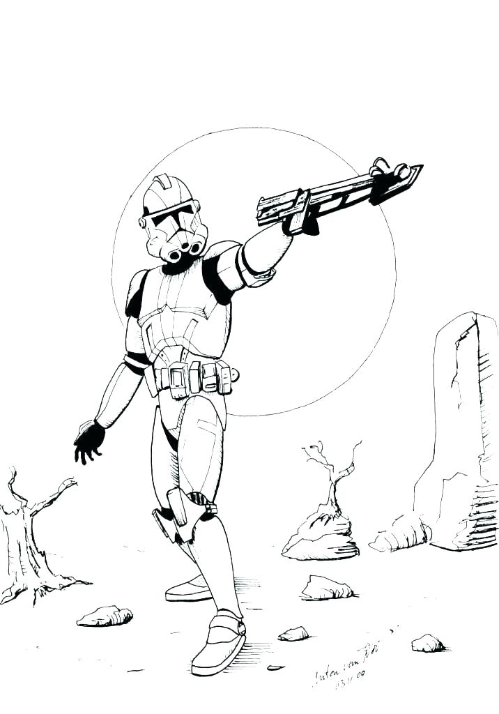 716x1024 Star Wars Clone Coloring Pages Clone Trooper Coloring Page Star