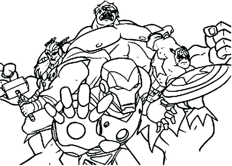 970x696 Avengers Coloring Book Pages