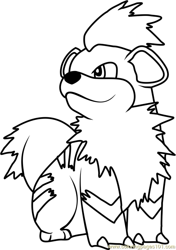 562x800 Pokemon Coloring Pages Growlithe Bgcentrum