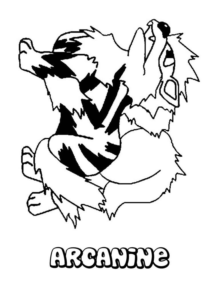 749x1060 Arcanine Coloring Page Pokemon Wedding Ideas
