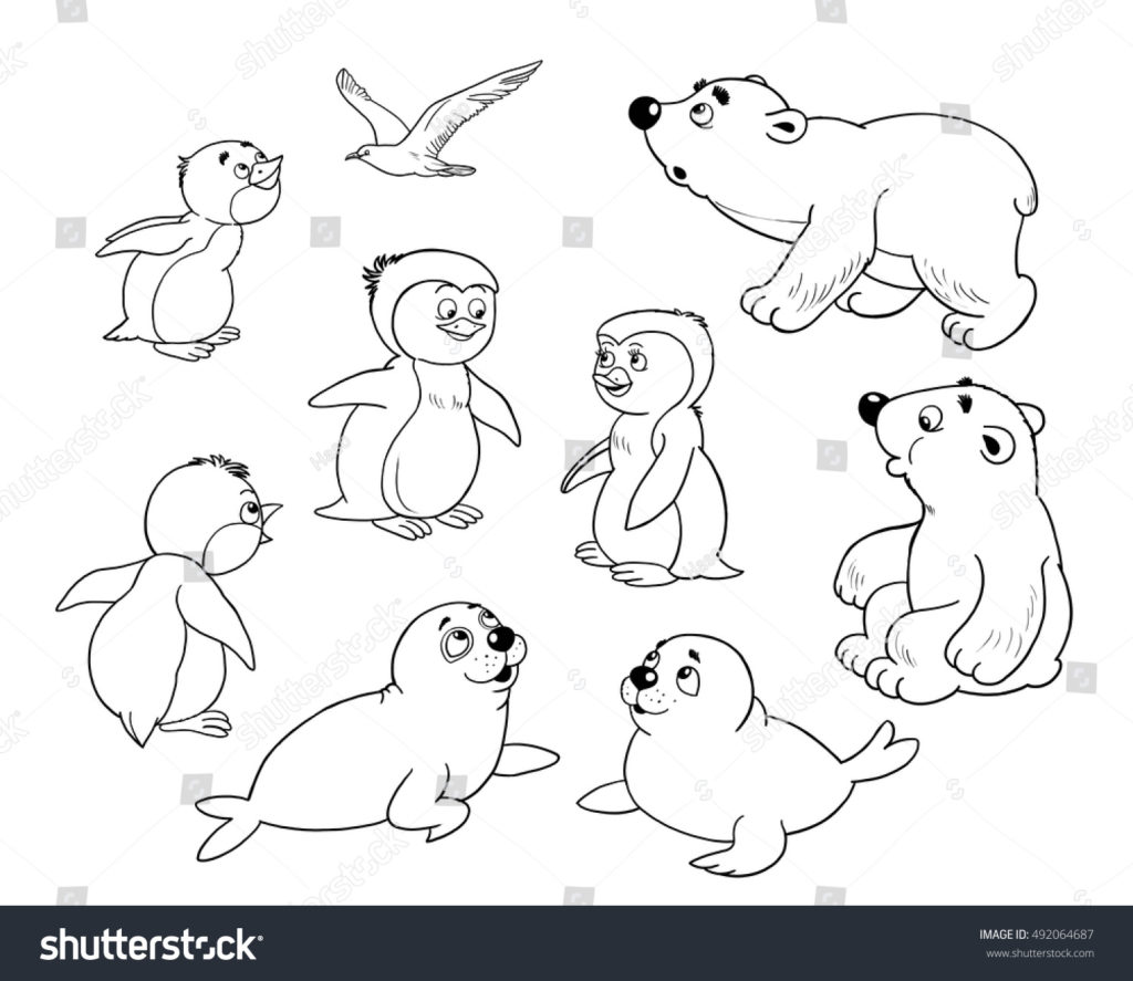 1024x887 Arctic Animal Coloring Pages