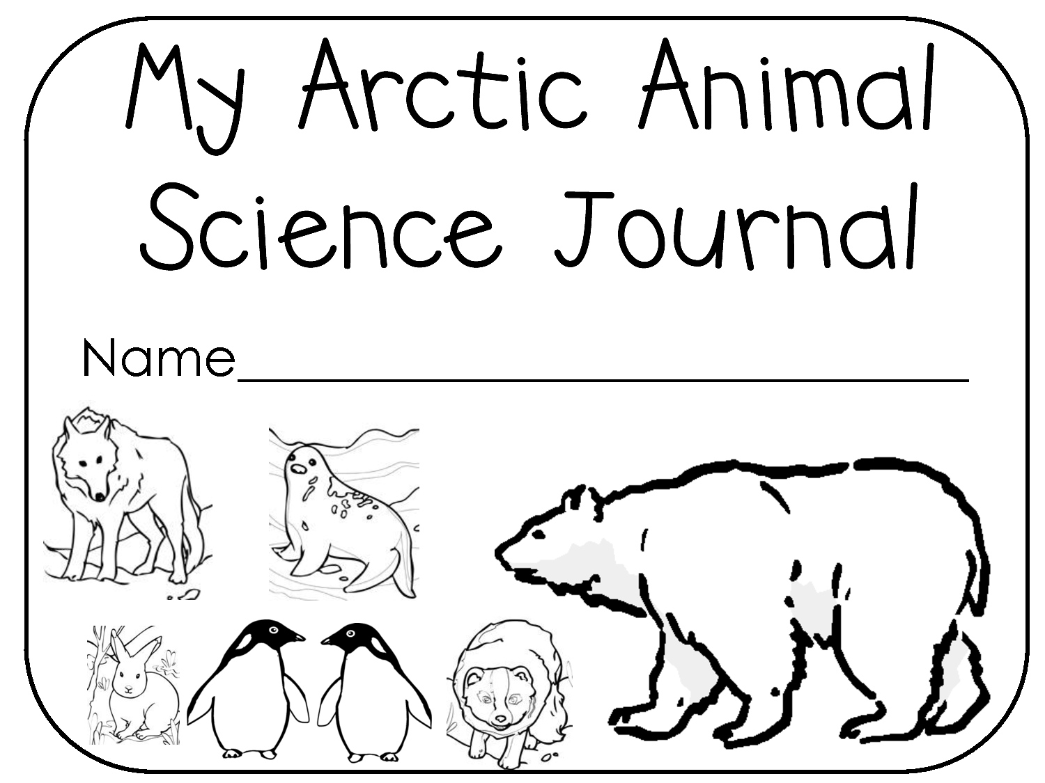 1500x1125 Arctic Animals Black And White Clipart Clipartsgramcom, Arctic