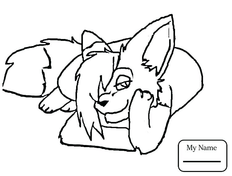 753x573 Arctic Fox Coloring Page Cartoon Foxes Mammals Cute Arctic Fox