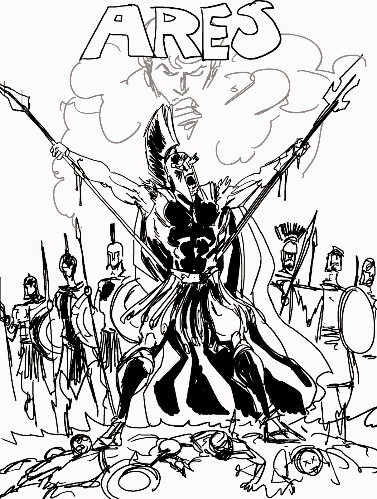 1209x1600 George O'connor's Online Sketchbook Olympians Boxed Set