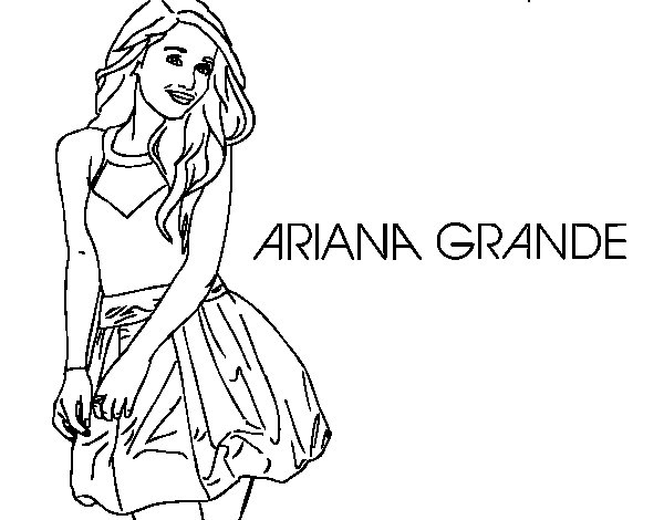 Fonkelnieuw coloring pages : Coloring Pages People Ariana Grande. Coloring YN-77