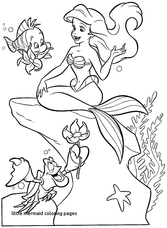 581x792 Coloring Pages Ariel