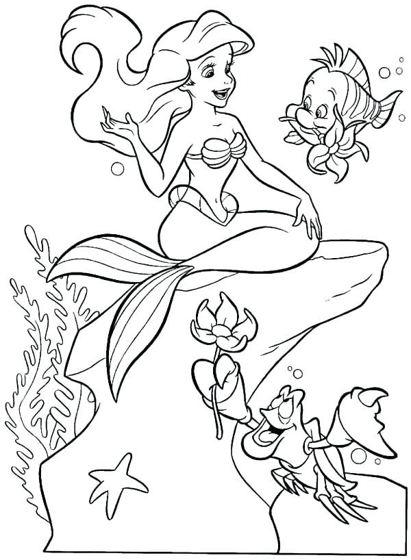 Ariel And Melody Coloring Pages at GetDrawings | Free download