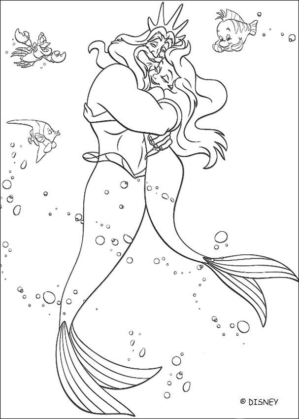 607x850 Coloring Sheet About Disney Movie The Little Mermaid Beautiful
