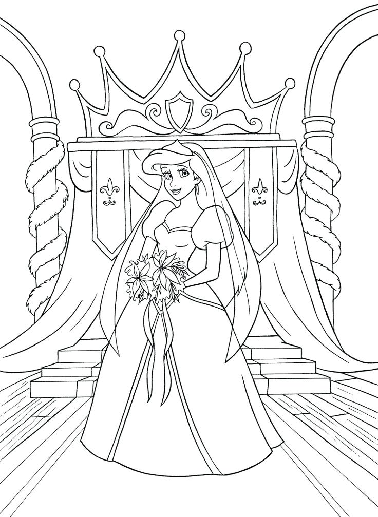 736x1007 Arial Coloring Pages And Seahorses Princess Ariel Christmas