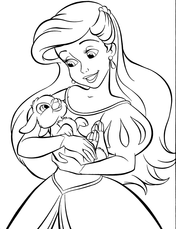 614x797 Ariel Coloring Pages Coloringpagehub