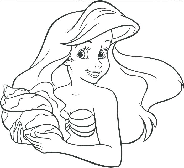 701x640 Coloring Pages Of Ariel Coloring Pages Mermaid Coloring Pages Free