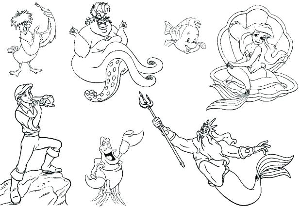618x429 Ariel Coloring Pages Online Princess Disney Ariel Coloring Pages