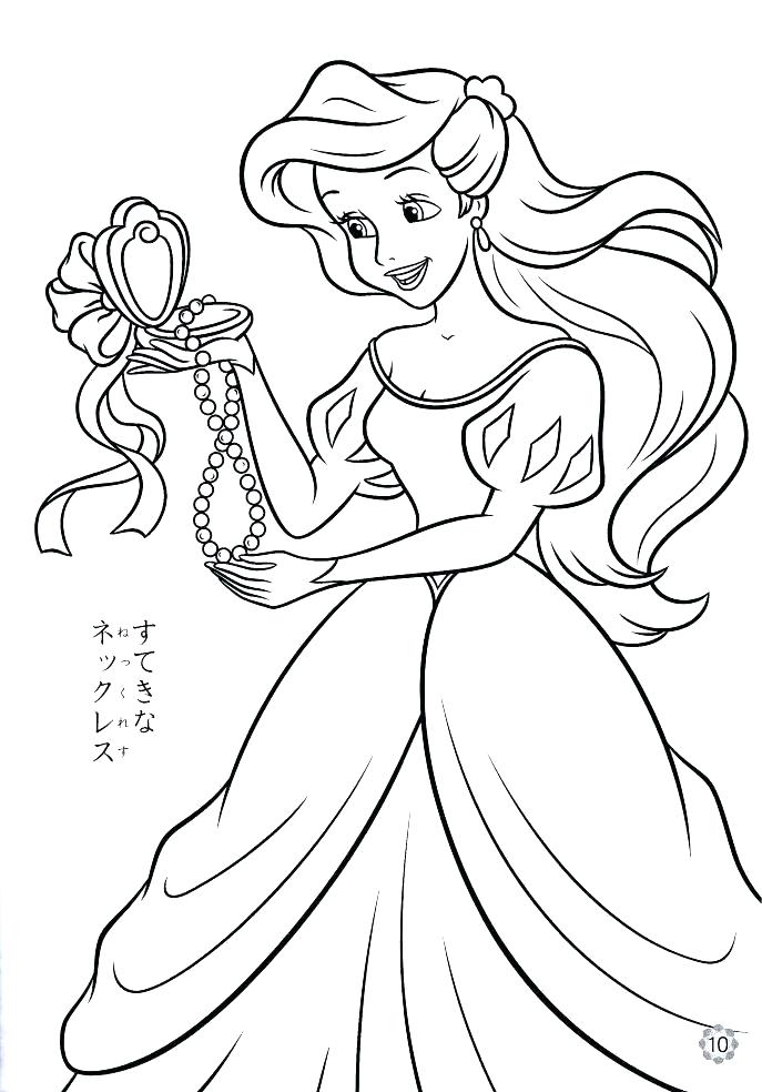 687x984 Coloring Pages Of Ariel Elegant Princess Coloring Pages Kids Best