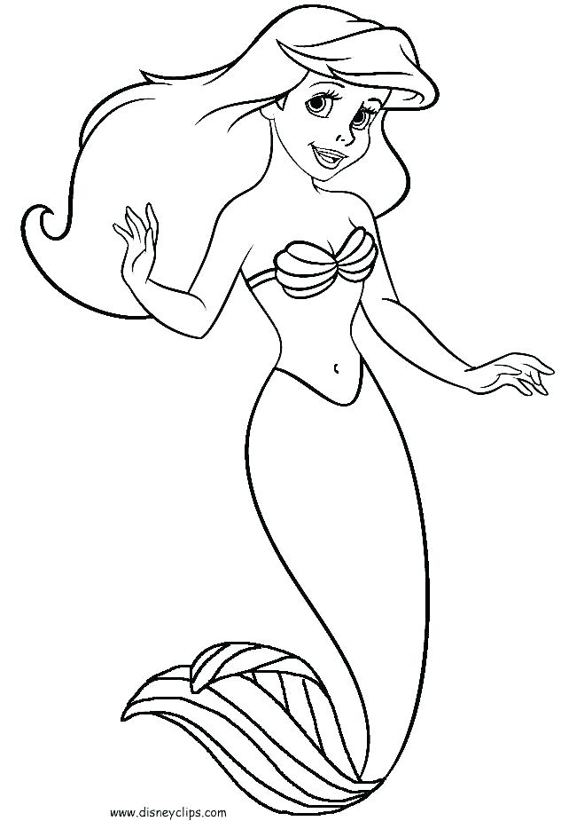 633x925 Ariel Coloring Page