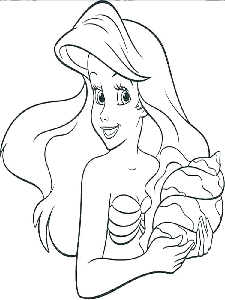 750x1000 Ariel Coloring Page Coloring Pages Free Color Page Coloring Page