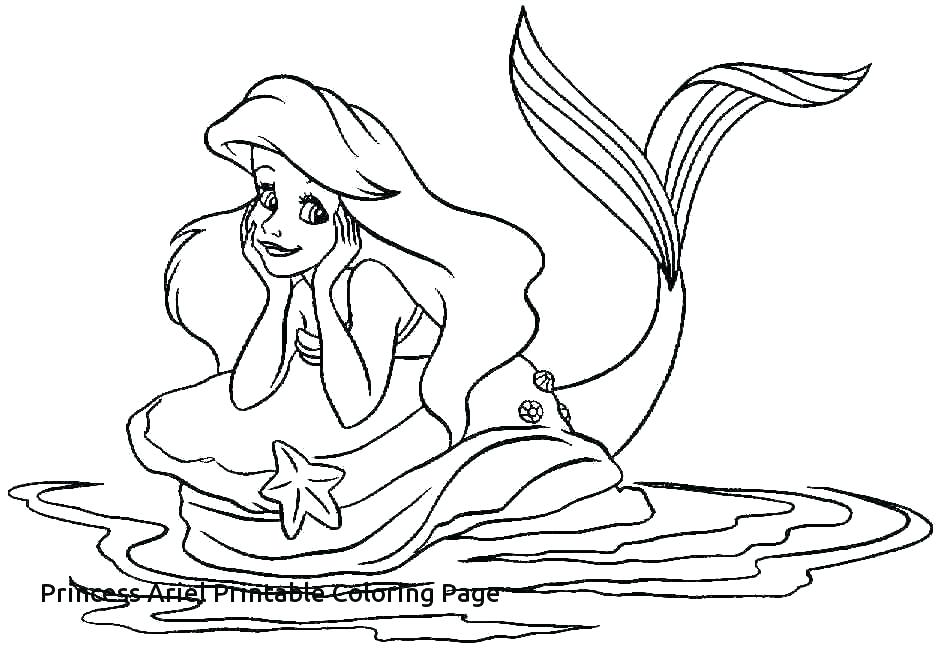 940x650 Ariel Printable Coloring Pages The Little Mermaid Printable