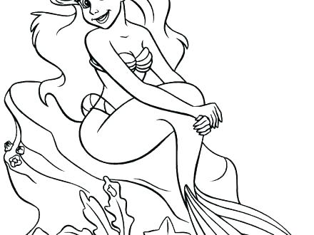 440x330 Free Ariel Coloring Pages Printable Mermaid Coloring Pages Mermaid