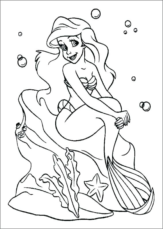 567x794 Little Mermaid Printable Coloring Pages Little Mermaid Printable