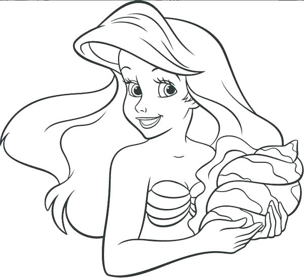 600x548 Ariel Mermaid Coloring Pages Mermaid Ariel Mermaid Coloring Sheets