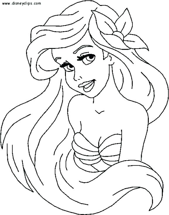 577x730 Remarkable Coloring Pages Of Ariel Coloring Pages Inspiring