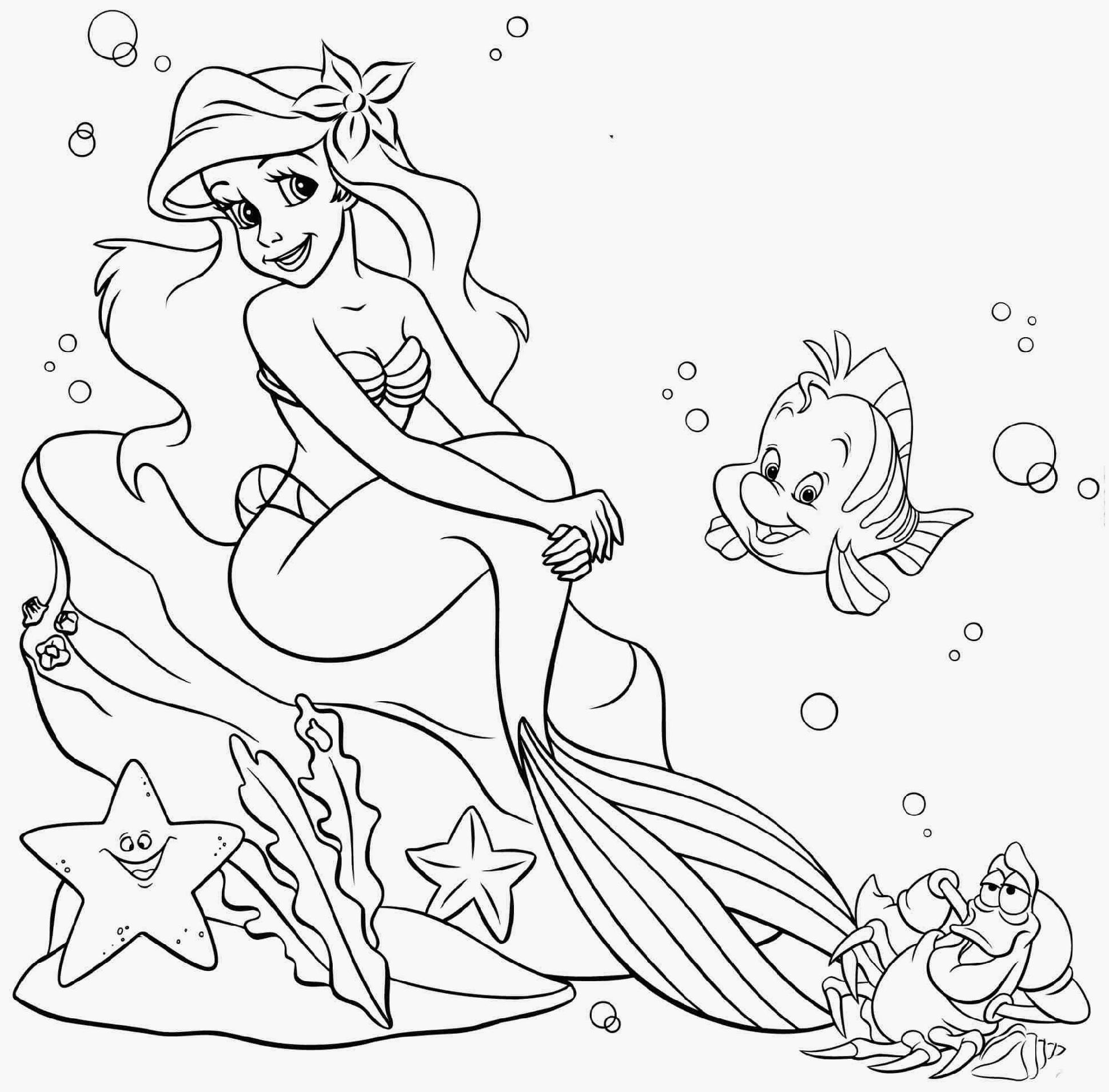 1940x1911 Coloring Page Little Mermaid Printable Pages Free The Printables