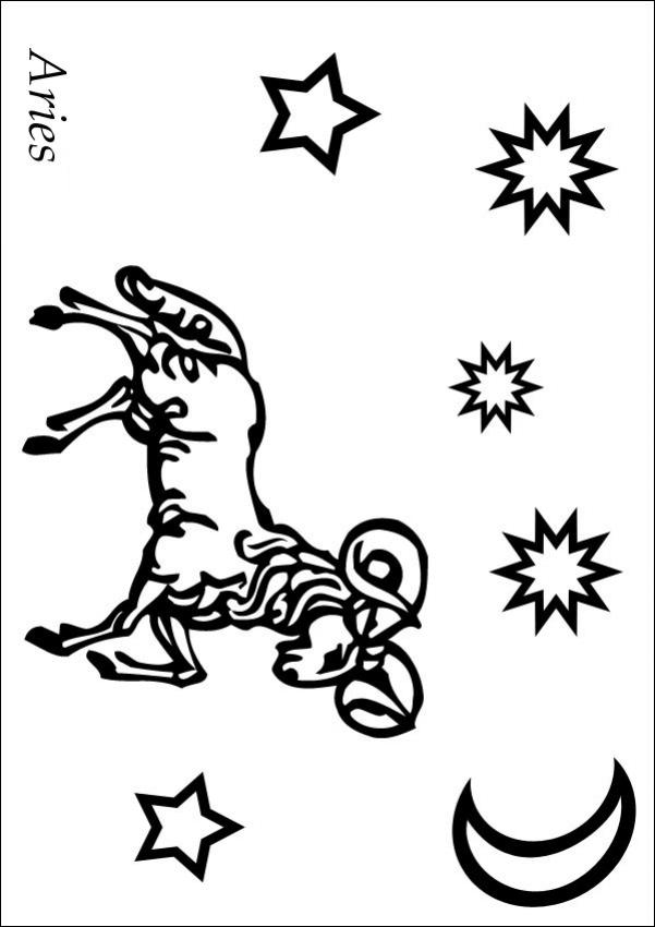 601x850 Aries Coloring Pages