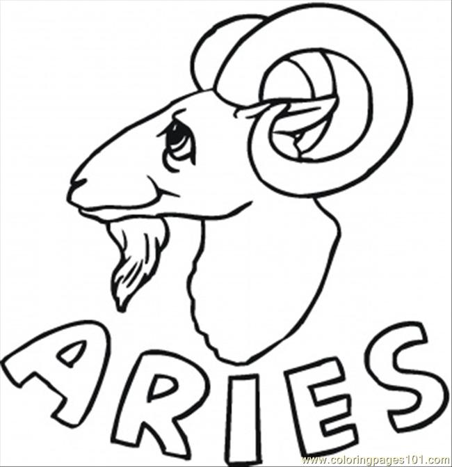 650x671 Aries Coloring Page