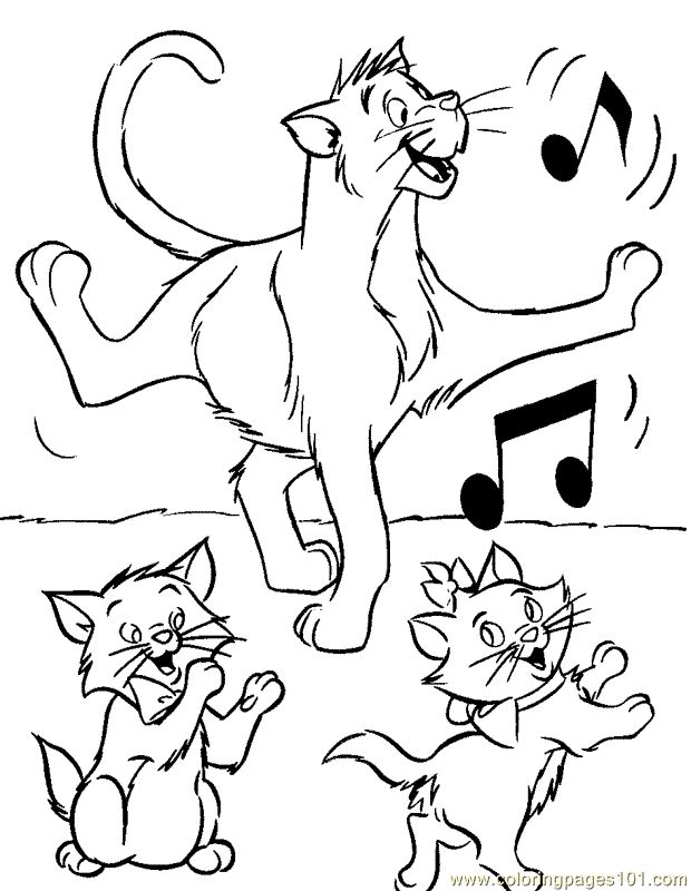 620x800 Aristocats Coloring Pages