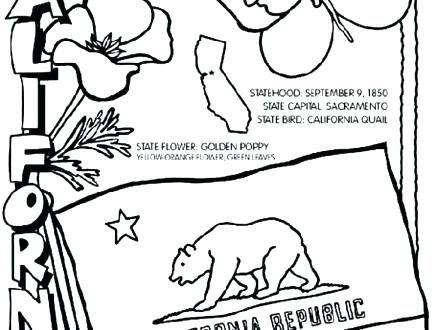 440x330 Arizona State Flag Coloring Page