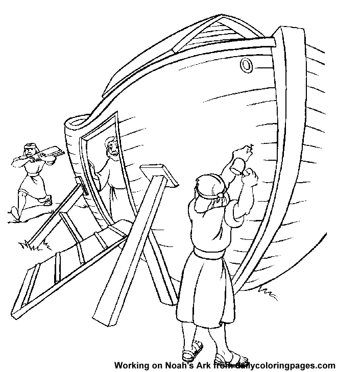 660x729 Noah's Ark Coloring Pages Printable Gallery