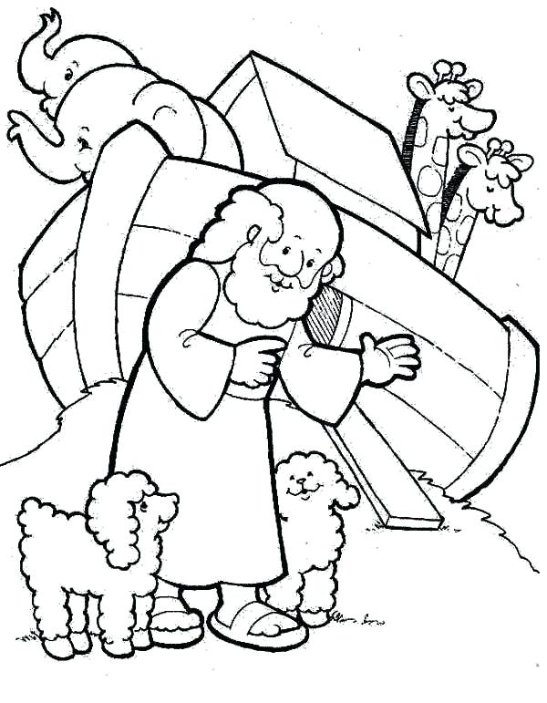 600x771 Noah Ark Coloring Page Or Ark Animals Coloring Page For Tiny Paint