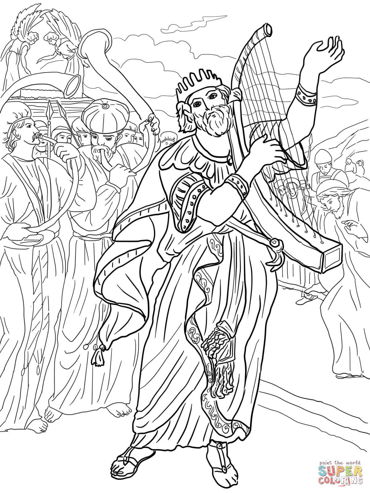 1200x1600 Best David Brings The Ark To Jerum Coloring Page Printable Pics