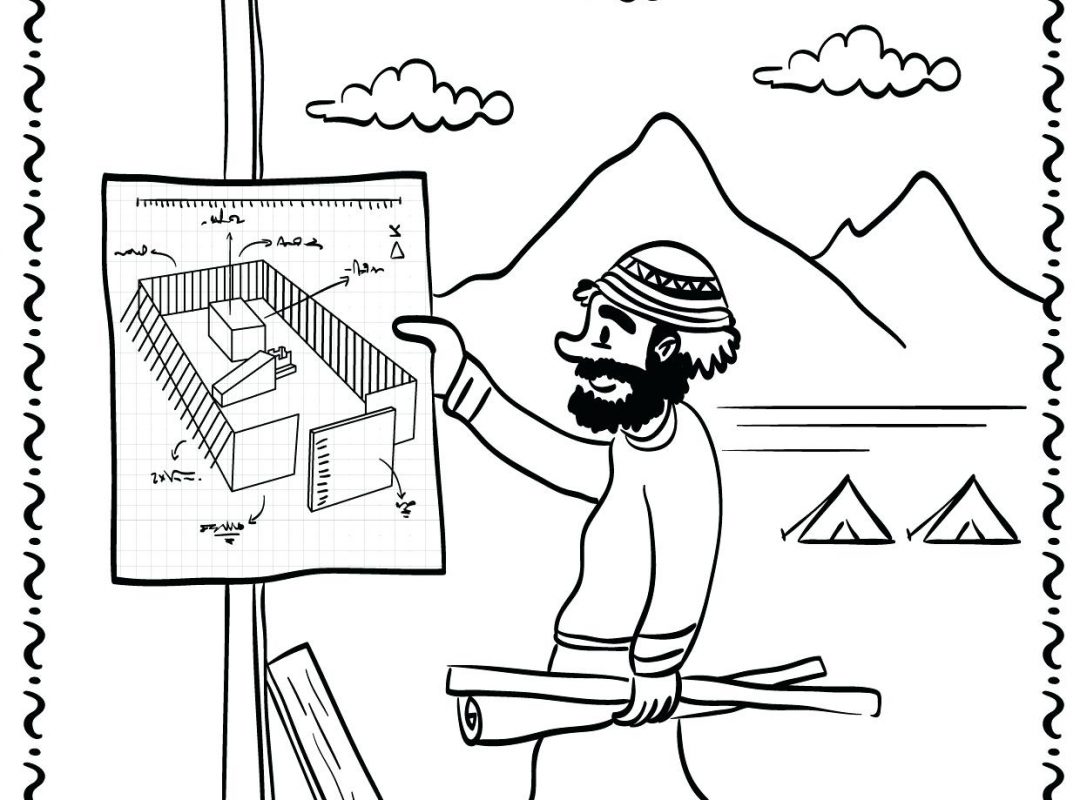 1080x800 New Tabernacle Coloring Pages Ark Of The Covenant Page