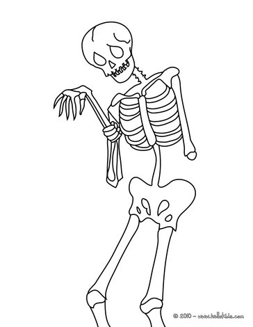 364x470 Skeleton Coloring Pages