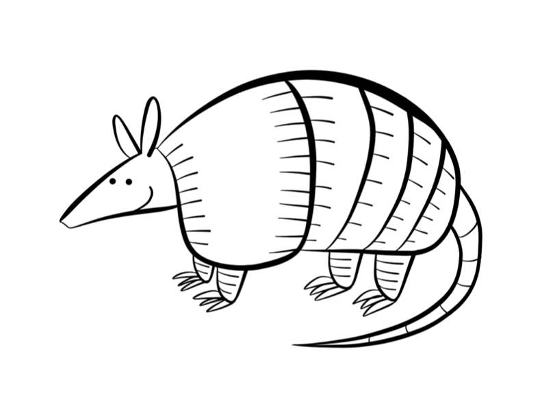 792x612 Armadillo Coloring Page Colordad