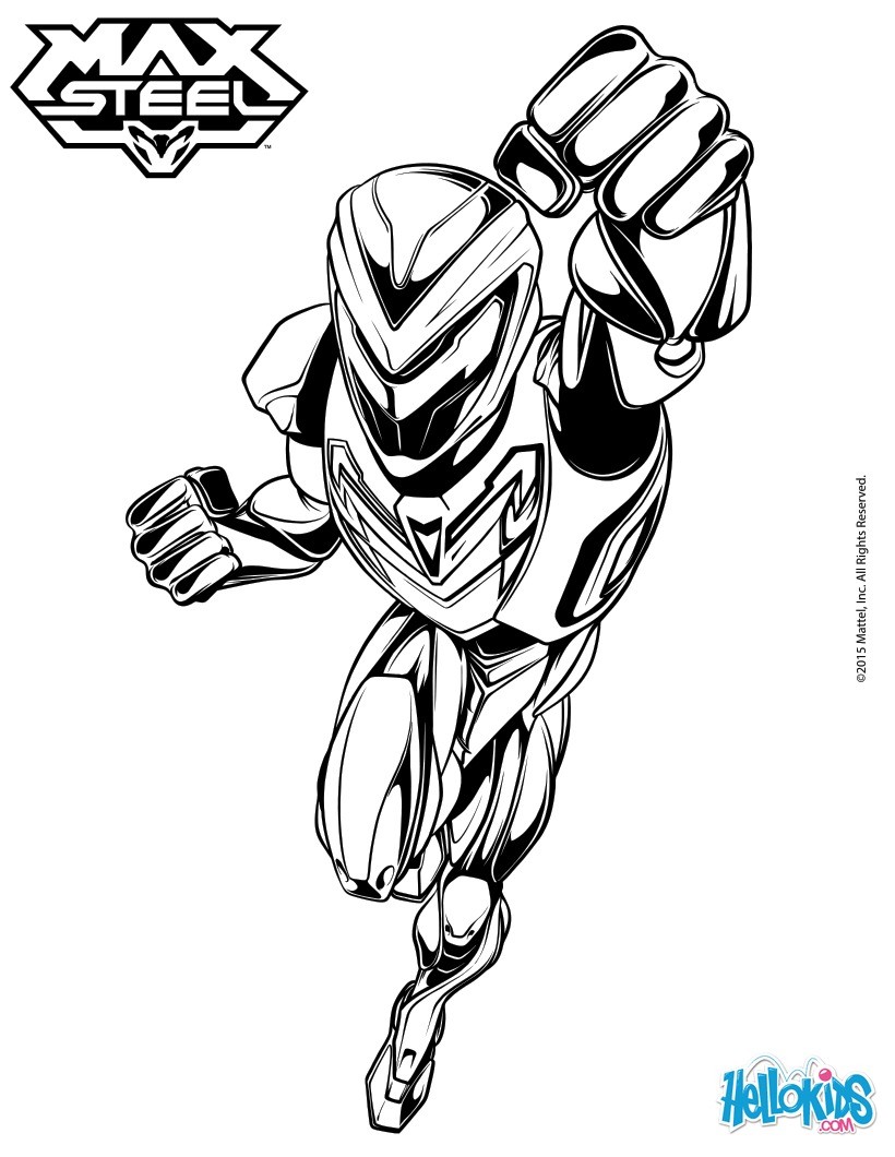 820x1060 Max Steel Coloring Pages