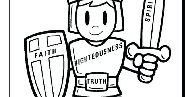 600x315 Armor Of God Coloring Page