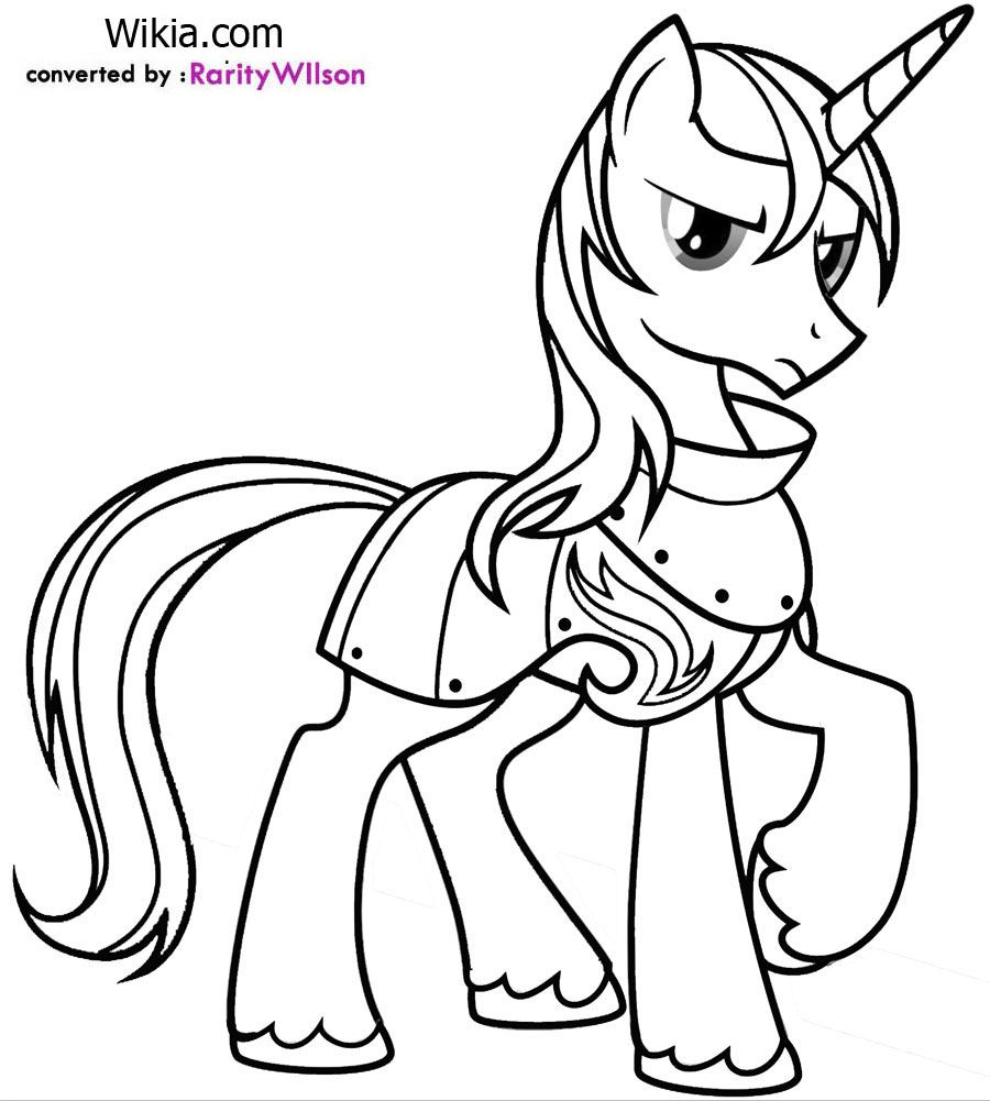 900x1001 Mlp Printable Coloring Pages My Little Pony Shining Armor