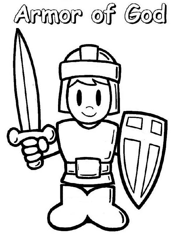 600x812 Armor Of God Coloring Page Vbs