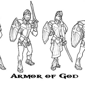 300x300 Armor Of God Coloring Pages