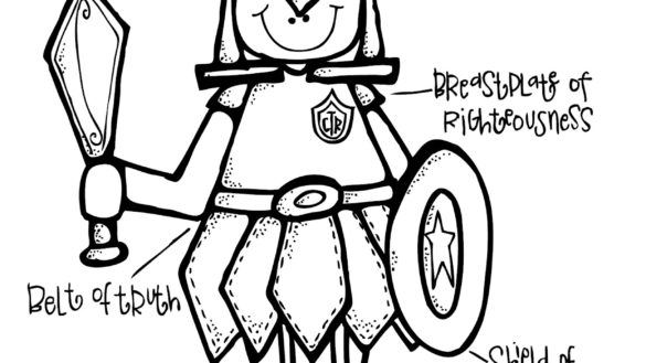 585x329 Armor Of God Coloring Pages With Armor Of God Coloring Pages